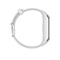 La plus récente technologie portable argent banque intelligente tracker de fitness moniteur de fréquence cardiaque bracelet de montre intelligente sain